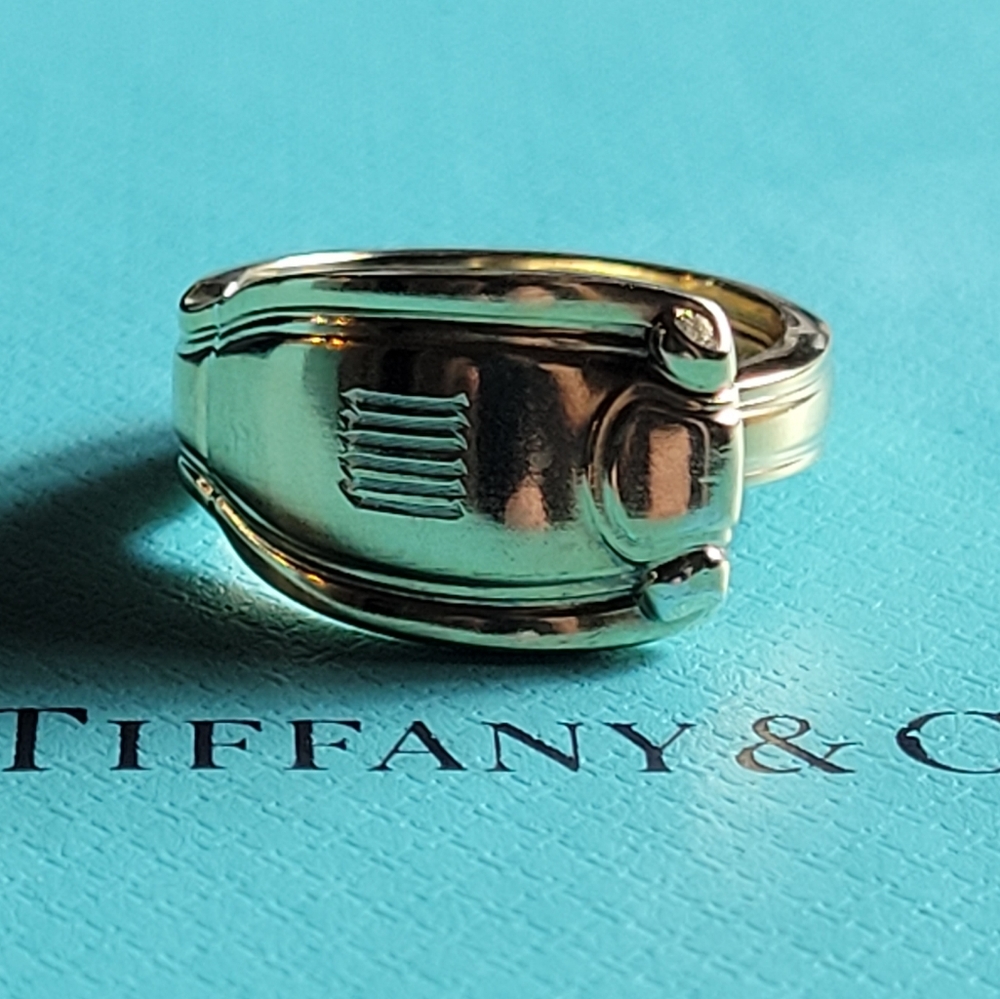 1929 Tiffany & Company Spoon Ring in Gold Vermeil #79